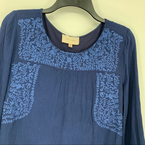 Skies Are Blue Long Sleeve Dress Blue Size M - Picture 4 of 15